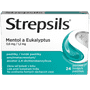 Strepsils Mentol a Eukalyptus, 24 pastilek